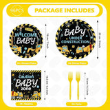 96Pcs Construction Baby Shower Party Supplies Dump Truck