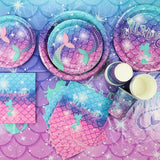 Mermaid Birthday Decorations 81Pcs Party Supplies Including Mermaid