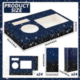 48Pcs Movie Night Supplies 24 Movie Night Snack Trays with 24 Popcorn