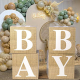 Baby Boxes with Letters for Baby Shower Decorations Gender Reveal
