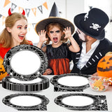 Halloween Party Oval Paper Plates 11inch Large Spider Web Paper