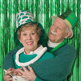 10 Pack Green Streamers Backdrop Jungle Party Decorations Foil