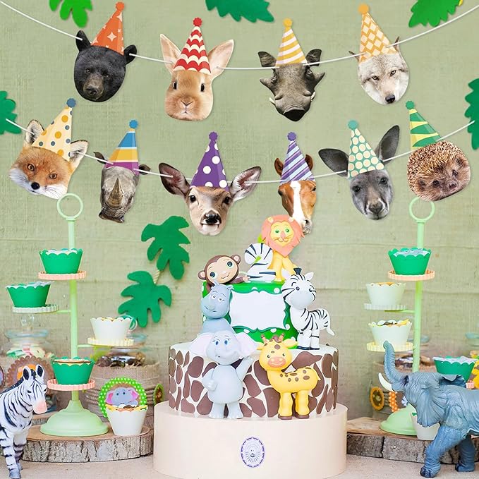 Safari Animals Happy Birthday Banner Wild Animal Banners Party Animal