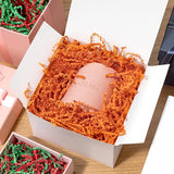 Mefleet 2 LB Crinkle Cut Paper Shred Filler Orange Crinkle Shredded