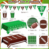 Football Party Decorations Serve 24 99 Pcs Football Party Supplies