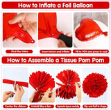 Valentines Day Decorations Set with Happy Valentine's Day Banner