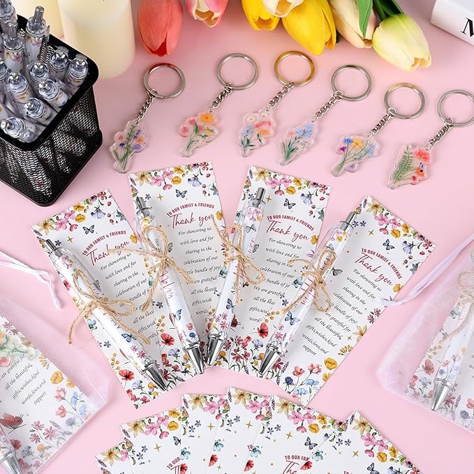 145 Pieces Wildflower Baby Shower Favors for Guest Little Wildflower