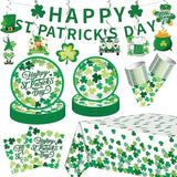 106PCS St Patrick's Day Plates and Napkins Set St Patricks Day