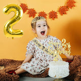 2nd Birthday Decorations for Baby Girls Including Sash and Crown