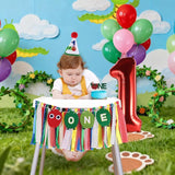 Hungry Caterpillar Highchair Banner for Baby First Birthday Party
