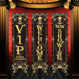 Movie Night Porch Sign Banner Movie Theme Party Decorations Theater