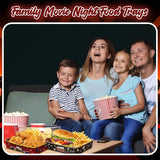 48 Pcs Movie Night Snack Tray 5 Lbs Large Disposable Paper Food Tray