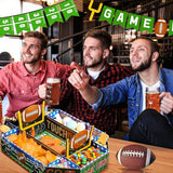 2 Pcs Football Food Serving Tray Football Party Supplies Kits Large