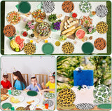 60Pcs Jungle Safari Party Paper Plates for Wild Animal Party