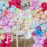 189Pcs Pink Purple Balloon Garland In My Teenage Princess Birthday