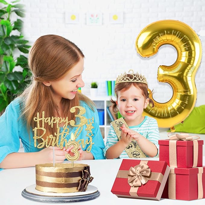 3rd Birthday Decorations for Girls with 3rd Birthday Sash and