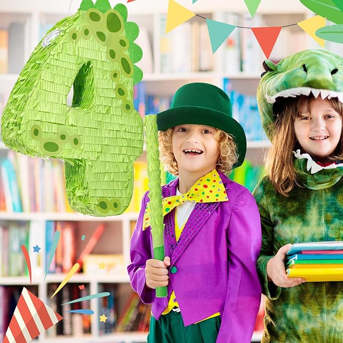 Poen 16 Inch Dinosaur Piñata Number 1 2 3 4 5 6 7 8 9 for Kids