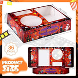 36 Pcs Movie Night Snack Trays Theater Snack