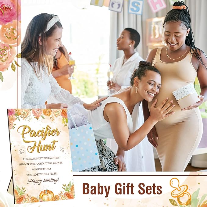 51 Pcs Fall Baby Shower Games a Little Pumpkin Is on The Way