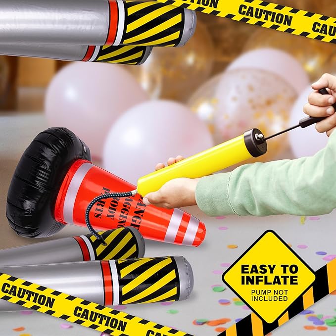 Old Zone Inflatable Barricade + Cone for Over The Hill Party