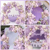 Ouddy Party Dusty Purple Balloon Arch Garland Kit, Different Sizes 18