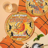 March Basketball Party Decorations Tableware 96PCS Let the Madnes