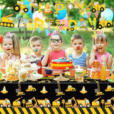 92 Pcs Construction 1st Birthday Party Supplies Dump Truck Theme One