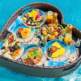 100 Pcs Summer Beach Tableware Party Supplies Disposable Ocean Waves