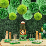 Green Tissue Paper Pom Poms for St.Patrick Day Irish Ceiling Wall