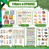 110 Pcs Jungle Safari Party Favors Animal Theme Party Surprised kit