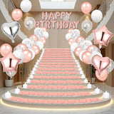 Pink Birthday Balloons Decorations Rose Gold Birthday Balloon