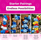 Bezente Royal Blue Latex Party Balloons - 30 Pack 18 inch Round