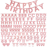SUNBEAUTY 127 Pcs Rosegold Glittery DIY Make Your Own Banner