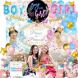 Prince or Princess Gender Reveal Decorations Boy or Girl Gender