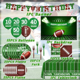 Football Party Supplies Football Plates and Napkins Tablecloth