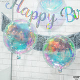 KatchOn, Transparent Iridescent Balloons - Big 19 Inch, Pack of 8 |