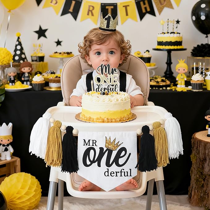 Mr Onederful Baby First Birthday Party Decorations Mr Onederful High
