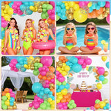 Amandir 153pcs Tropical Balloons Arch Garland Arch Kit, Different