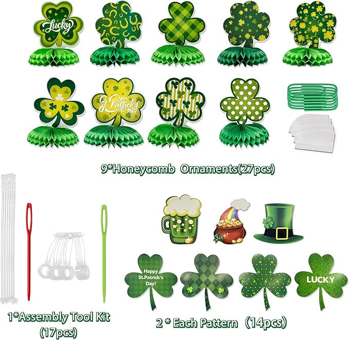 122 PCS St Patrick's Day Decorations Kit Authentic St Patrick's Day