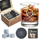 Retirement Gifts for Men Whiskey Glass Set The Legend Has Retired