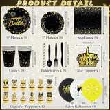 Black Gold Birthday Party Decorations Black and Gold Party Supplies