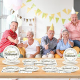 100PCS Retirement Party Supplies Happy Retirements Paper Plates