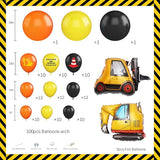 102pcs Construction Birthday Party Decorations Balloon Garland Arch