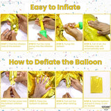 KatchOn, Gold Number 1 Balloons For First Birthday - 40 Inch | Number