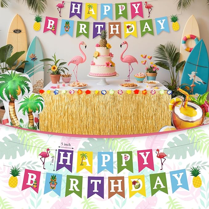 Hawaiian Luau Party Decorations Tropical Aloha Summer Beach Party
