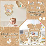 63 Pcs Bodysuit Baby Shower Guest Book Alternatives Set Baby Shower