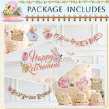 Spring Gardening Retirement Decorations 25pcs Retro Style Garden