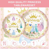 120PCS Princess Birthday Party Supplies Princess Themed Birthday