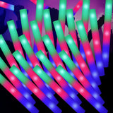 SHQDD 100PCS LED Foam Sticks, Foam Light Up Sticks with 3 Modes