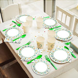 96 Pcs Dinosaur Party Plates Napkins Watercolor Dinosaur Paper